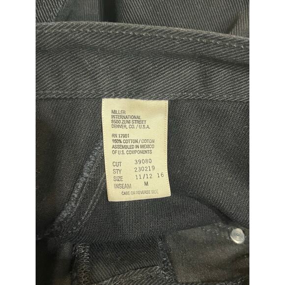 Rockies Authentic Jeanswear Women's Vintage Black Wide Leg Jeans SIZE 11/12 - Picture 5 of 5